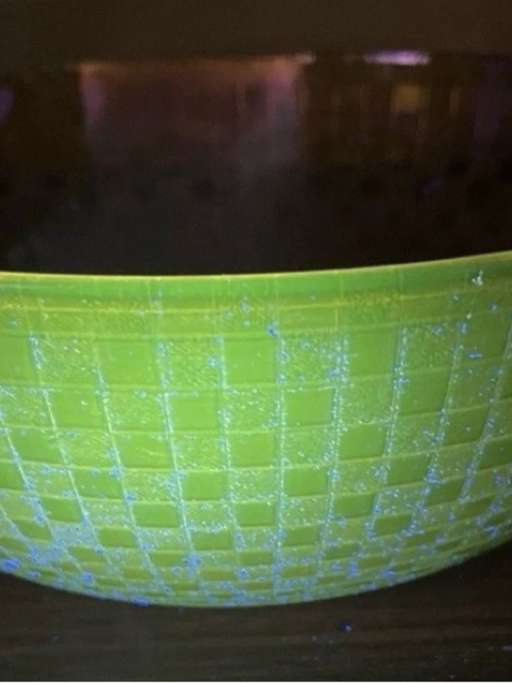 Hazel Atlas Amber Marigold Glass Berry Bowl Diamond Point Column Pattern UV